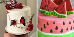 قشنگ ترین کیک شب یلدا با ایده های جدید برای میز پذیرایی