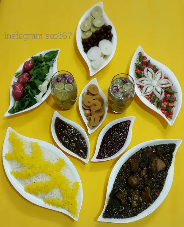 ایده میز پذیرایی شام