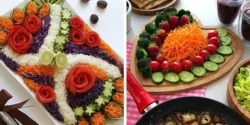 ایده تزیین سالاد فصل ساده و شیک برای مهمانی های خاص