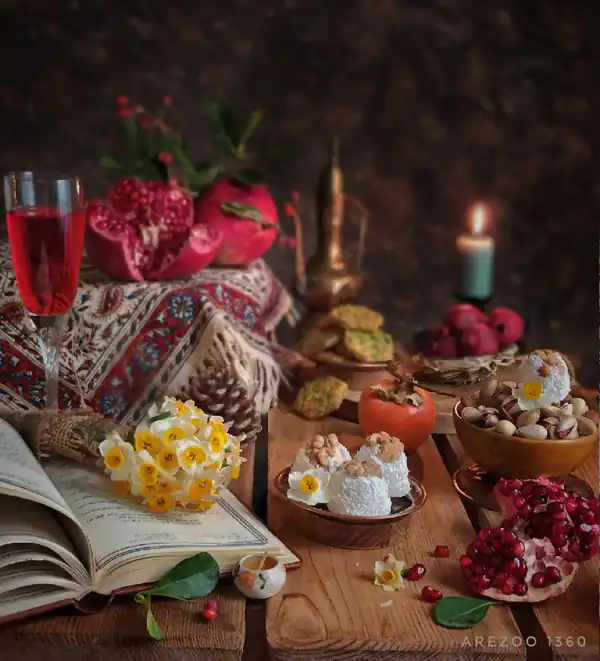 ایده تزیین شب یلدا سنتی