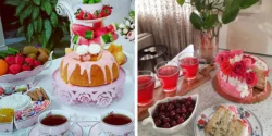 میز عصرانه دخترانه با ایده های چیدمان و تزیین شیک