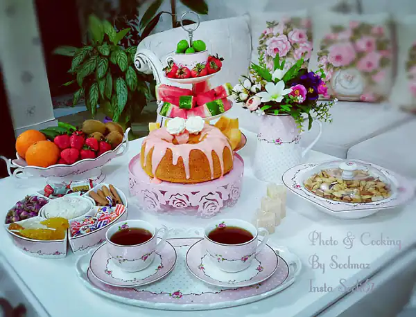 میز عصرانه دخترانه
