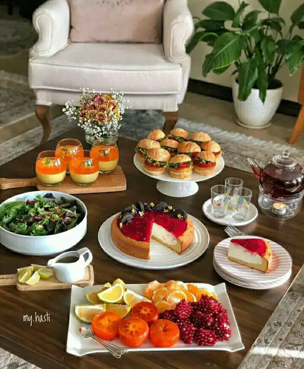 میز عصرانه پاییزی