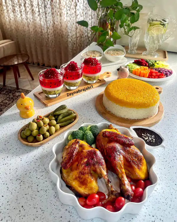 میز پذیرایی شام برای ایده