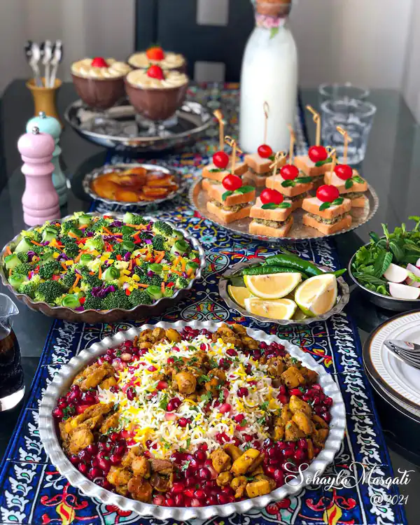 میز پذیرایی شام برای ایده