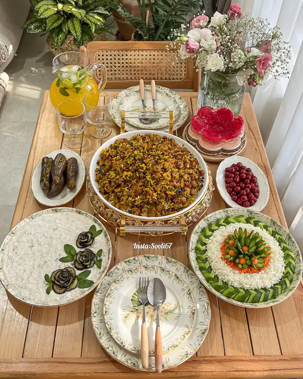 میز پذیرایی شام برای ایده