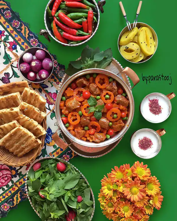 میز پذیرایی شام برای ایده