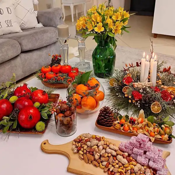 میز یلدا مدرن