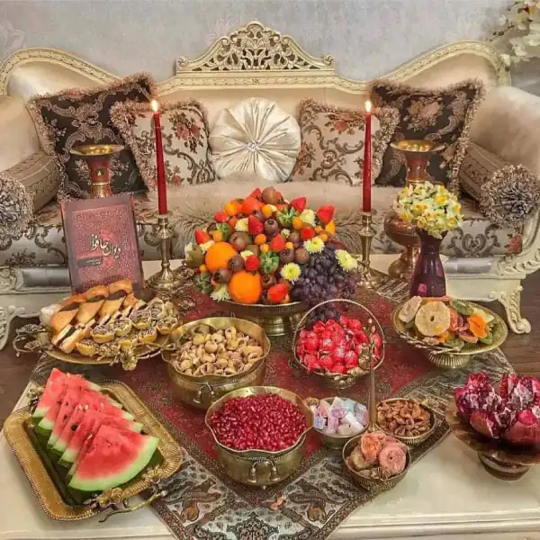میز یلدا مدرن