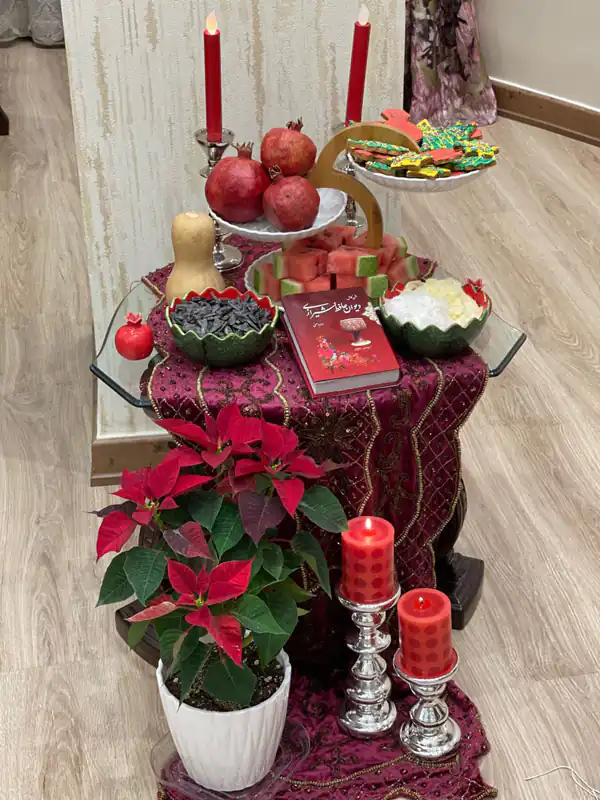 میز یلدا ساده