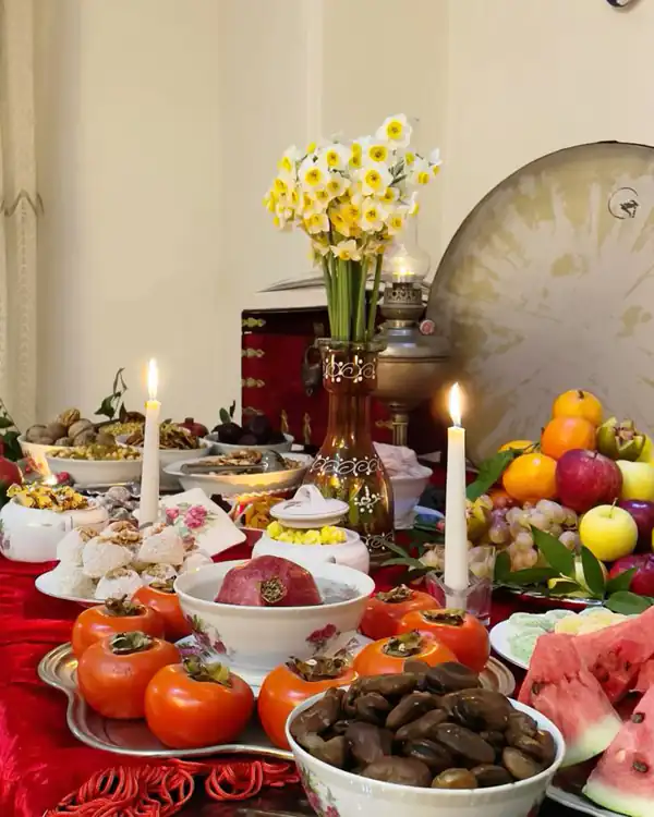 میز یلدا ساده