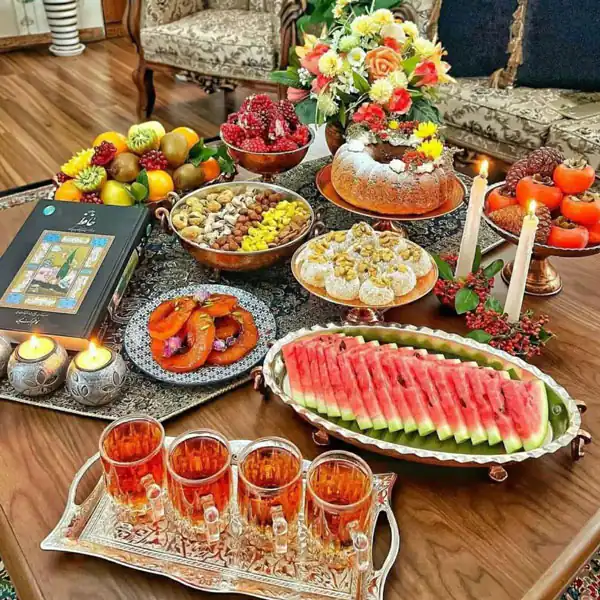 میز یلدایی شیک