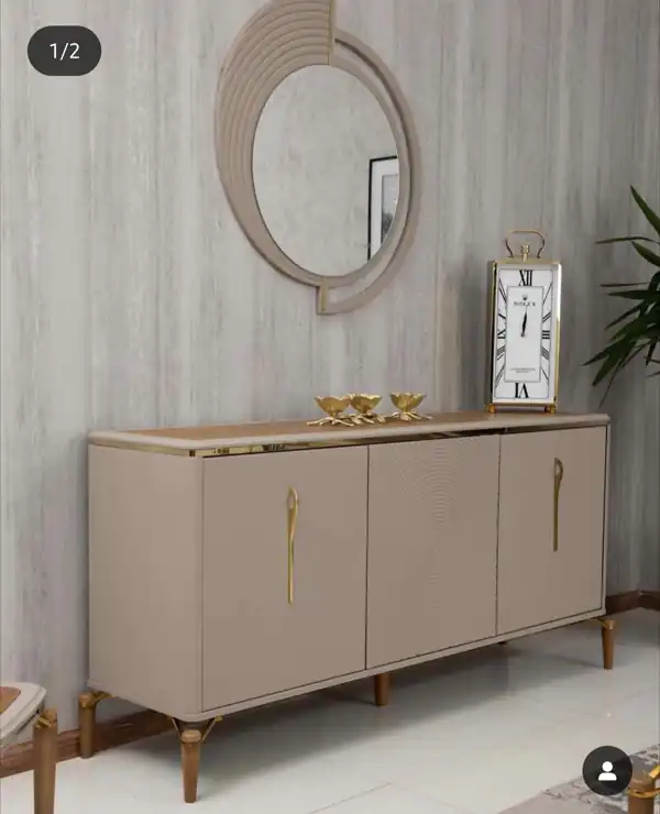 مدل آینه کنسول چوبی