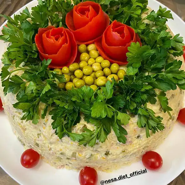 مدل سالاد الویه قالبی
