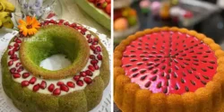 تزیین کیک یلدایی ۱۴۰۴ با ایده های شیک برای امسال
