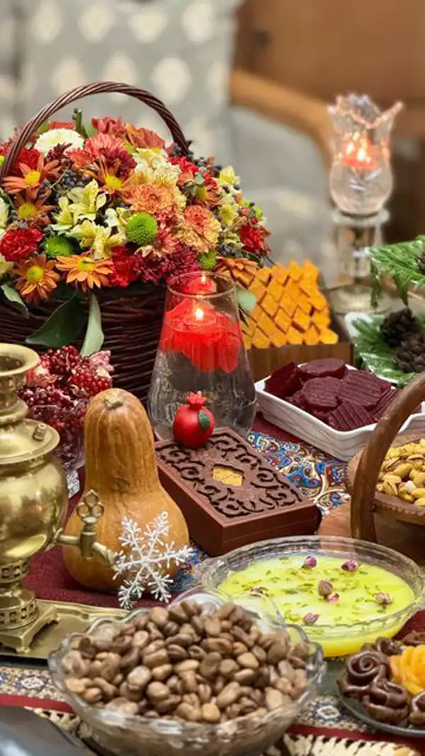 تزیین شب یلدا برای اینستاگرام