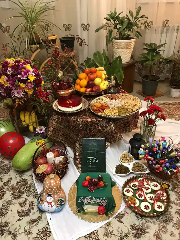 تزیین شب یلدا برای اینستاگرام