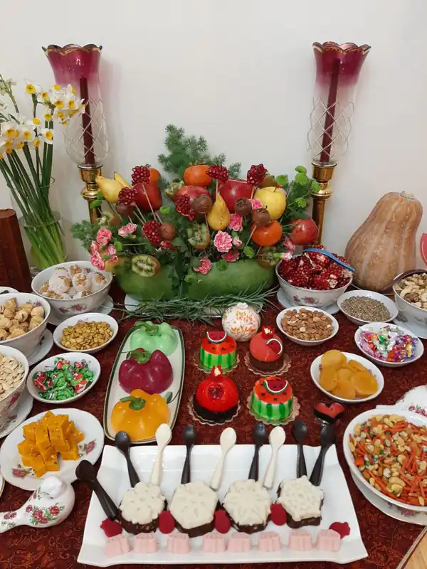 تزیین شب یلدا در اینستاگرام