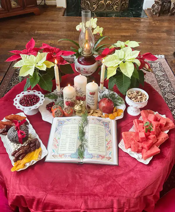 تزیین شب یلدا در اینستاگرام