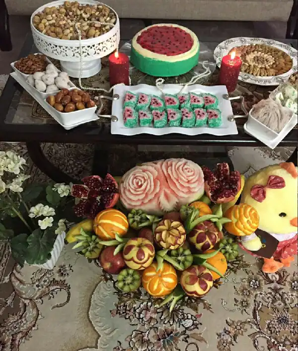 تزیین شب یلدایی شیک