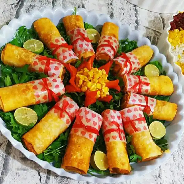 عکس تزیین غذا برای مدرسه