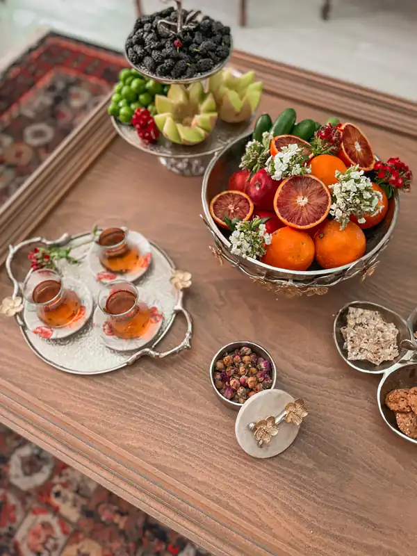 میز عصرانه زمستانی