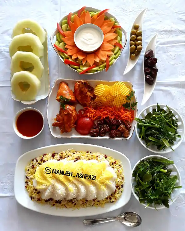میز پذیرایی شام جدید