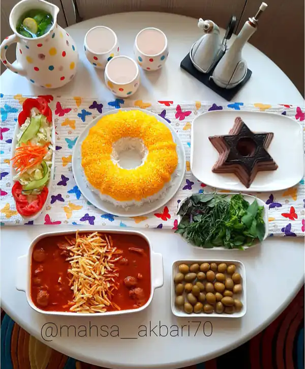 میز پذیرایی شام جدید