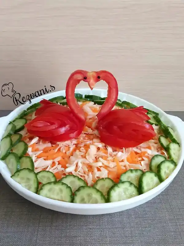 تزیین سالاد جدید و شیک