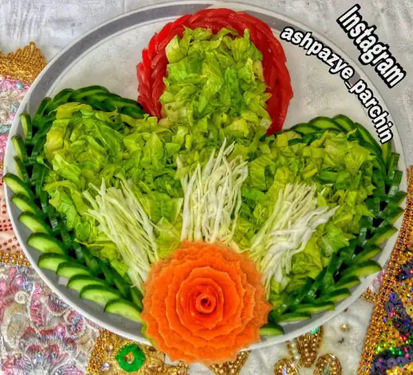 تزیین سالاد جدید و شیک