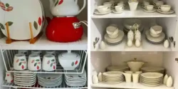طرز چیدمان داخل کابینت آشپزخانه با ایده های نظم دهی