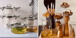 وسایل آشپزخانه پیرکس جدید مناسب جهیزیه عروس