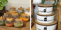 بانکه سرامیکی و شیشه ای برای نگهداری حبوبات و ادویه ها