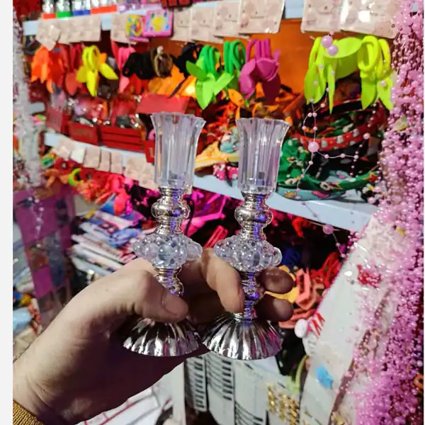 مدل جاشمعی شیشه ای