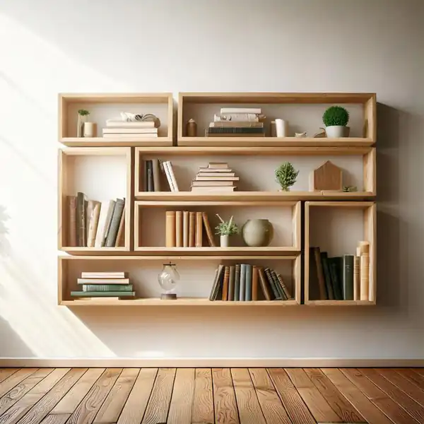 مدل کتابخانه جدید چوبی