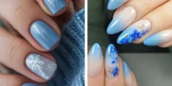 مدل ناخن آبی آسمانی ساده و شاین دار برای خوش سلیقه ها