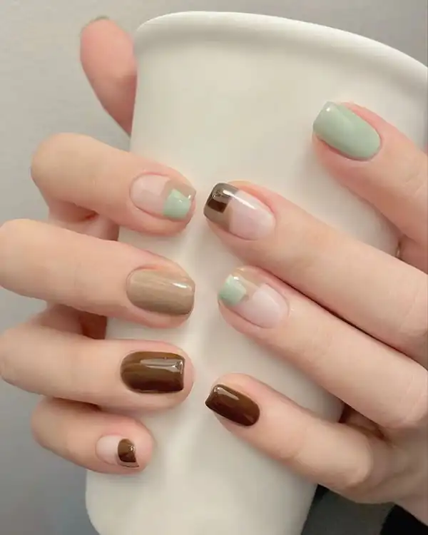 طرح ناخن شیک و باکلاس کوتاه