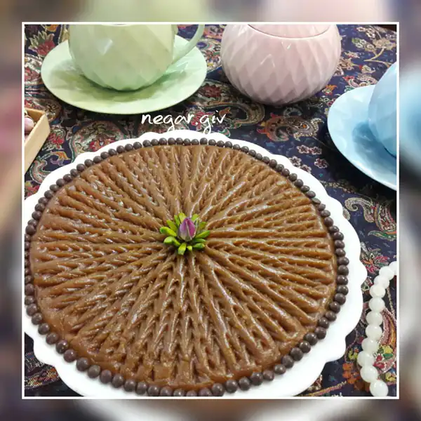 تزیین حلوا برای روضه