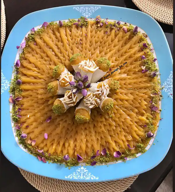 تزیین حلوا برای روضه