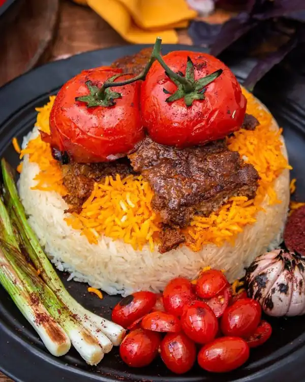 تزیین کباب تابه ای