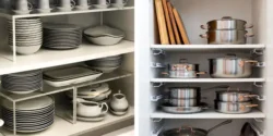 آموزش چیدمان داخل کابینت ظروف و قابلمه با نظم دهنده