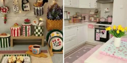 چیدمان آشپزخانه عروس با وسایل دکوری و کاربردی برای ایده