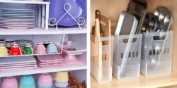 چیدمان داخل کابینت ساده و مرتب با بهترین ایده ها