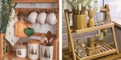 چیدمان استند کنار گاز برای روی کابینت آشپزخانه عروس