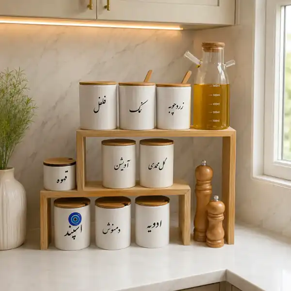 چیدمان استند کنار گاز
