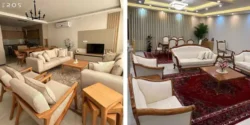 چیدمان مبل پذیرایی مستطیل با اصول ساده و کاربردی