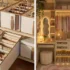 ایده برای چیدمان کمد دیواری لباس و کیف شلوغ و بهم ریخته