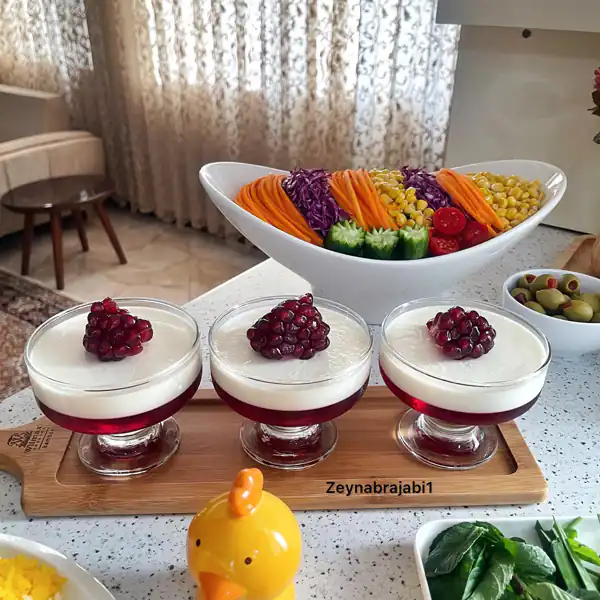 ایده تزیین دسر لیوانی