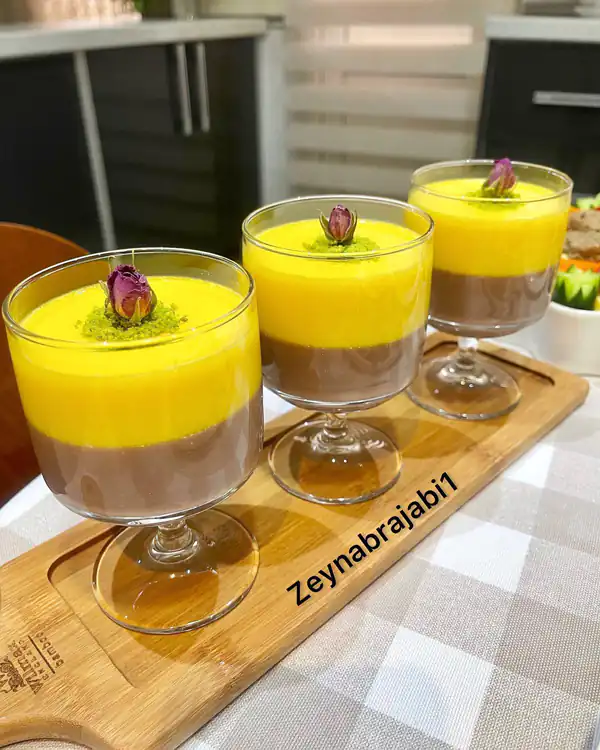 ایده تزیین دسر لیوانی