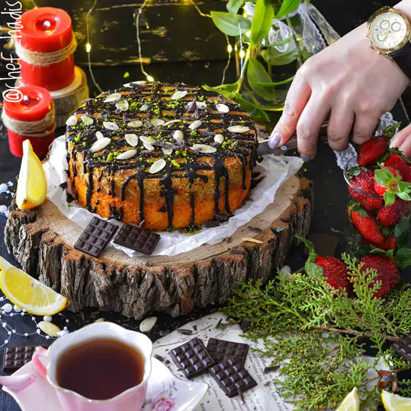 ایده تزیین کیک اسفنجی